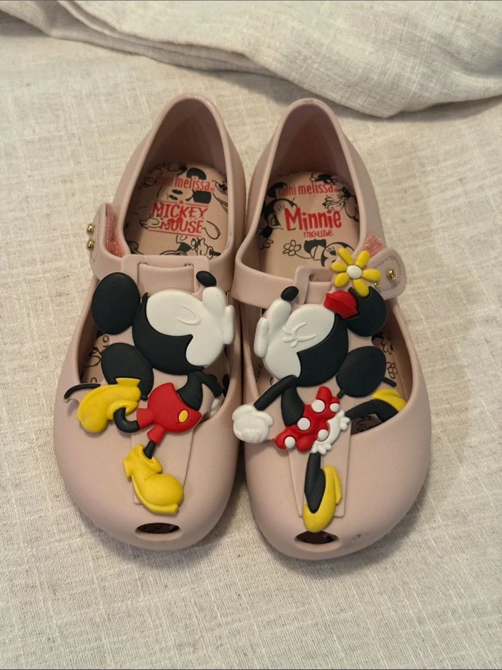 Mini Melissa; Kissing Minnie & Mickey. No Tags, Never Worn